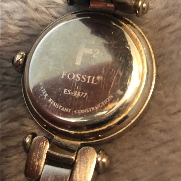 Fossil Watch Silver/Navy Blue 25mm - Picture 5 of 6